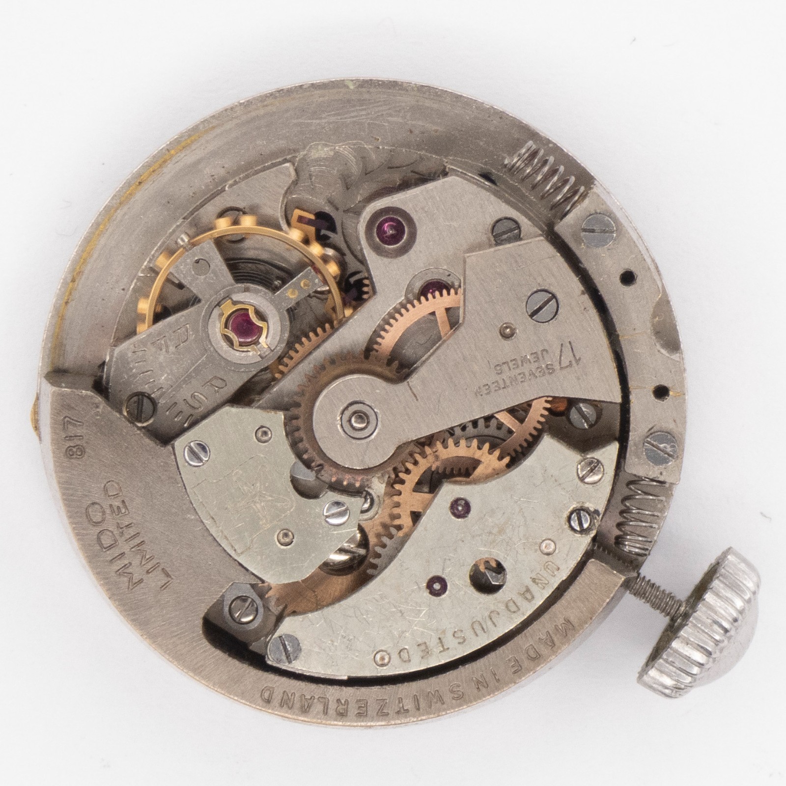 Vintage Mido Multifort Caliber 817 17-Jewel S/S Automatic Wristwatch, Keeps Time