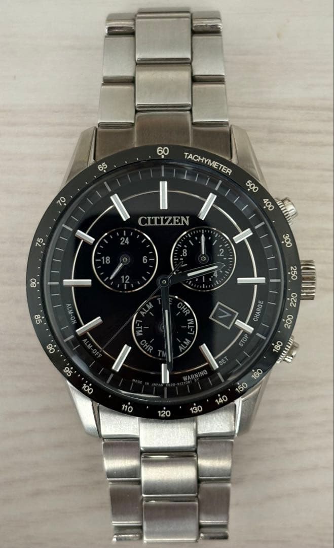 Citizen Eco-Drive Chronograph Solar 40mm E820-S083460 wrist 16.3cm/6.4in