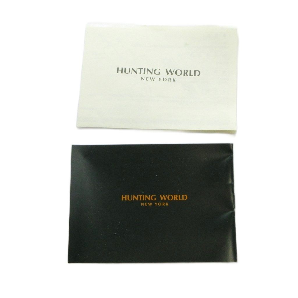 HUNTING WORLD HW030 Automatic Watch Skeleton Leather Belt Silver GY18 MQ