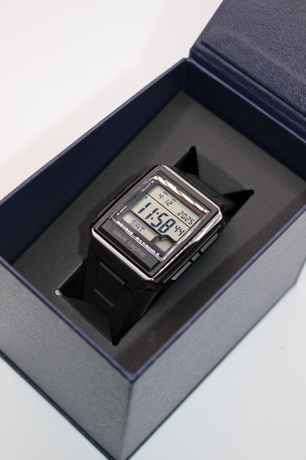 CASIO WAVE CEPTOR WV-59R-1AJF Men’s Watch New in Box Mineral glass World Time