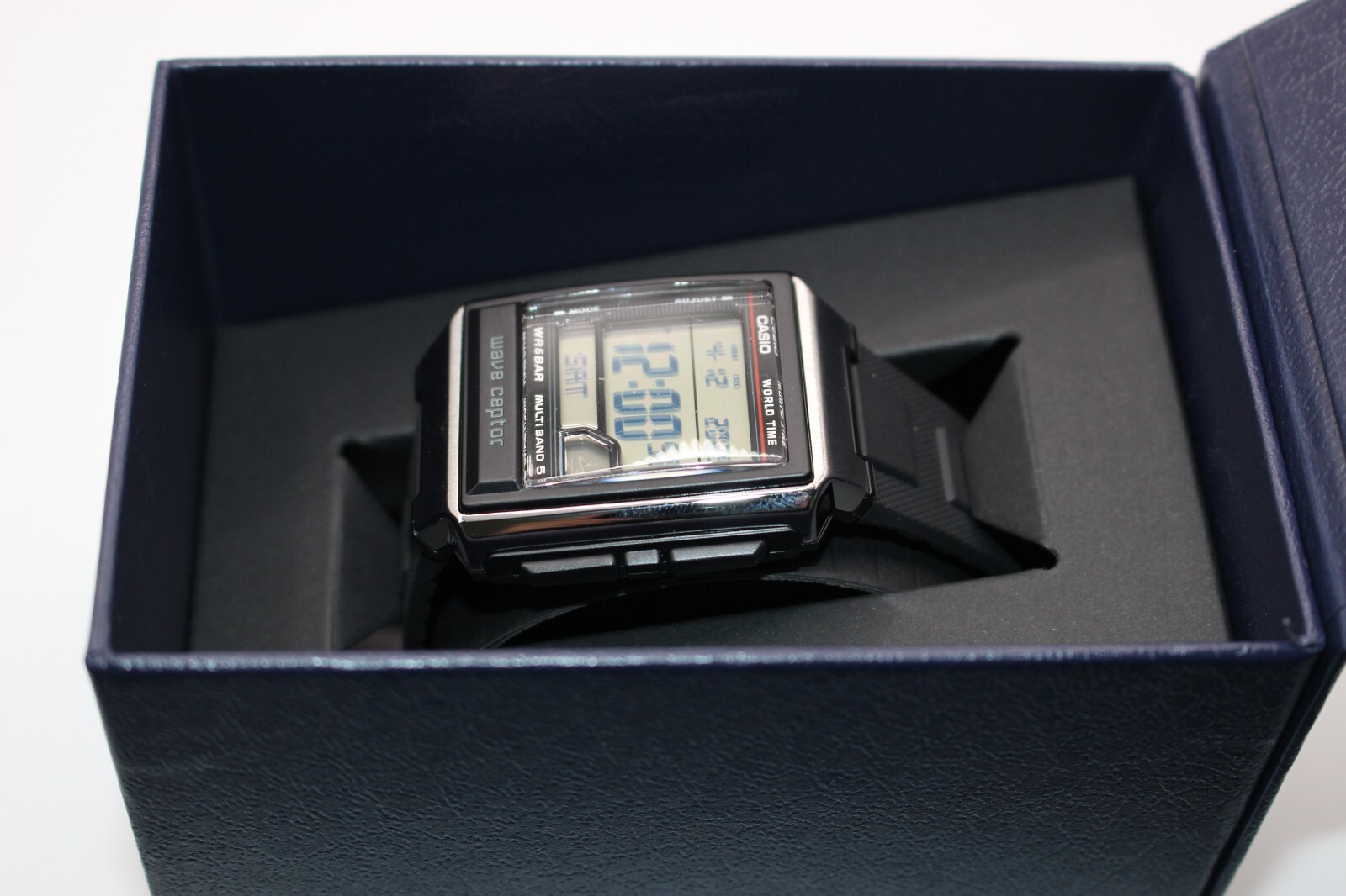 CASIO WAVE CEPTOR WV-59R-1AJF Men’s Watch New in Box Mineral glass World Time