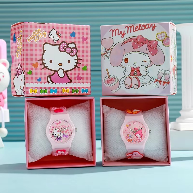 Girls Wrist watches with Anime Figures with Box