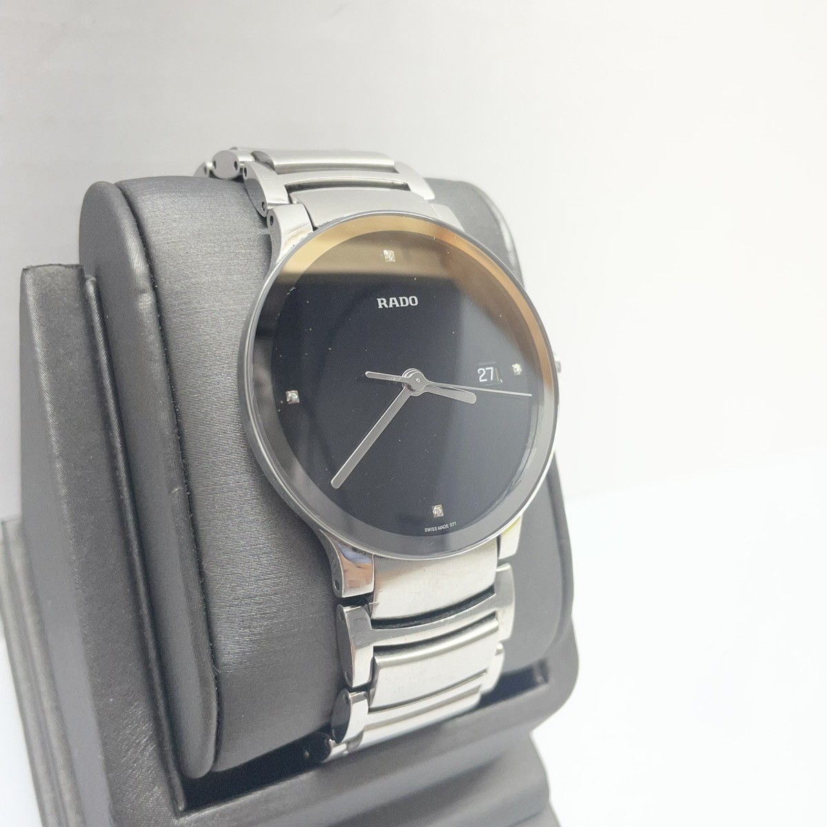 RADO CENTRIX 115.0927.3 BLACK DIAL DIAMOND QUARTZ WATCH (CMP127201)