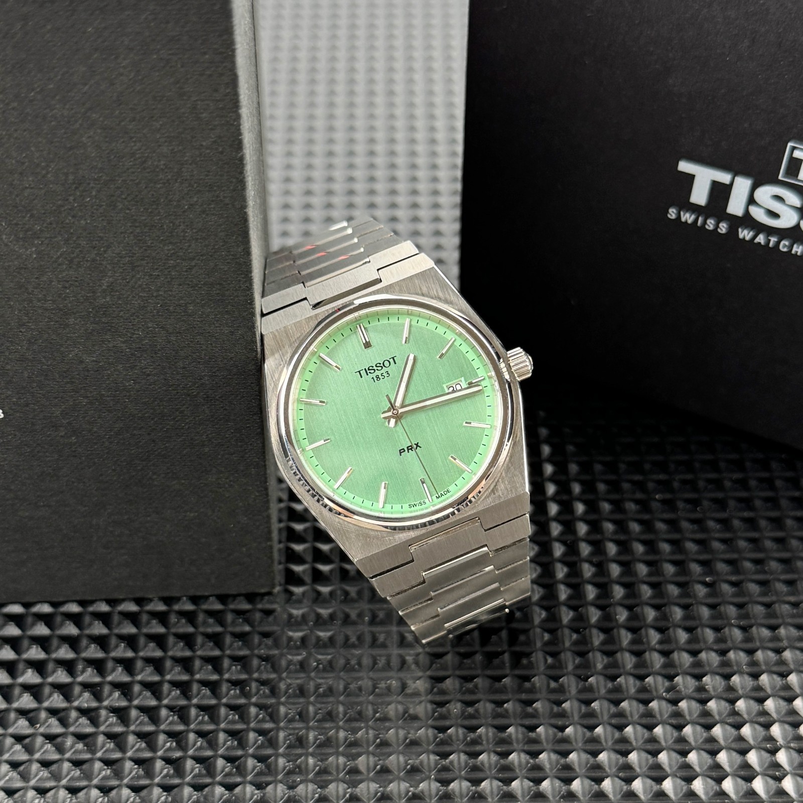 TISSOT PRX Swiss Quartz Light green Dial Men’s Watch 40mm T137.410.11.091.01