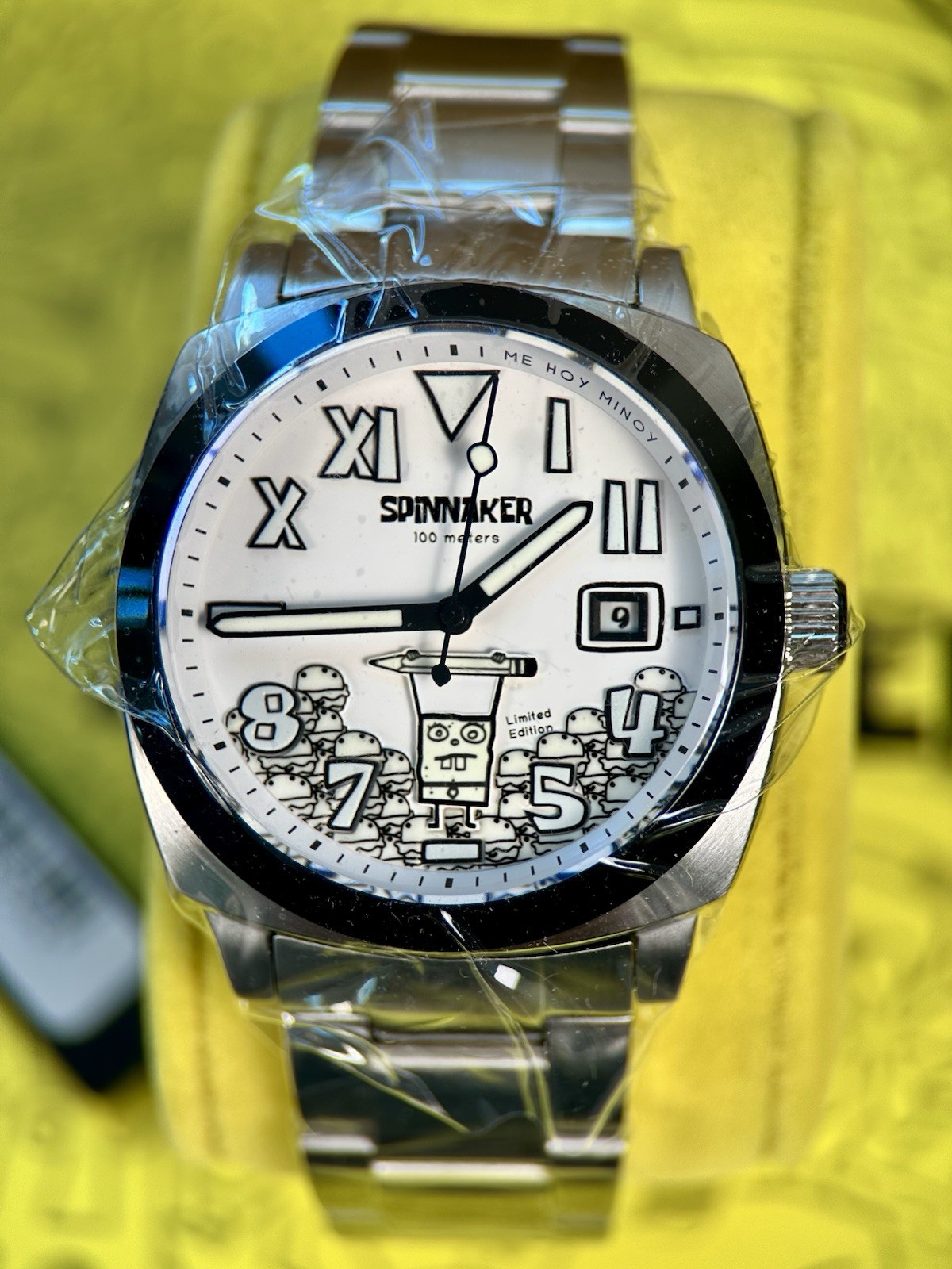 Spinnaker Hull Automatic Watch SpongeBob Doodlebob Limited Edition 400/500