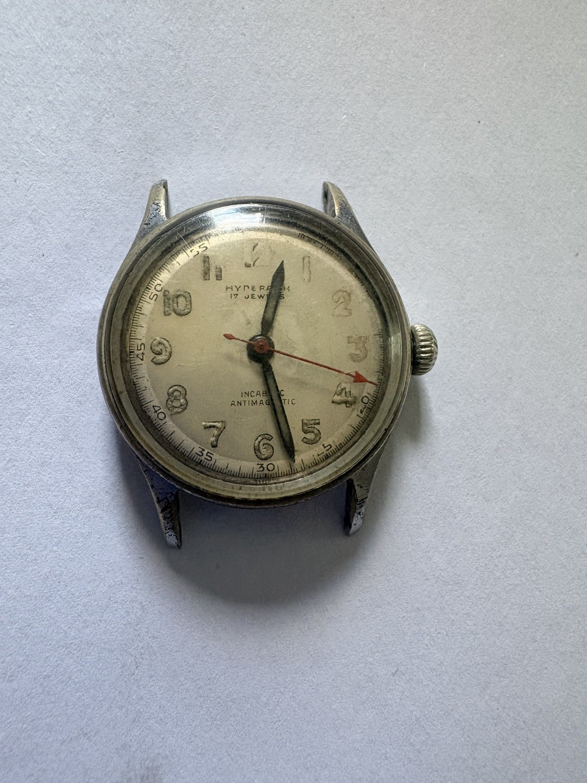 Vintage Hyde Park 17J Military WWII Mechanical Men’s Wind Watch Rare Model Runs