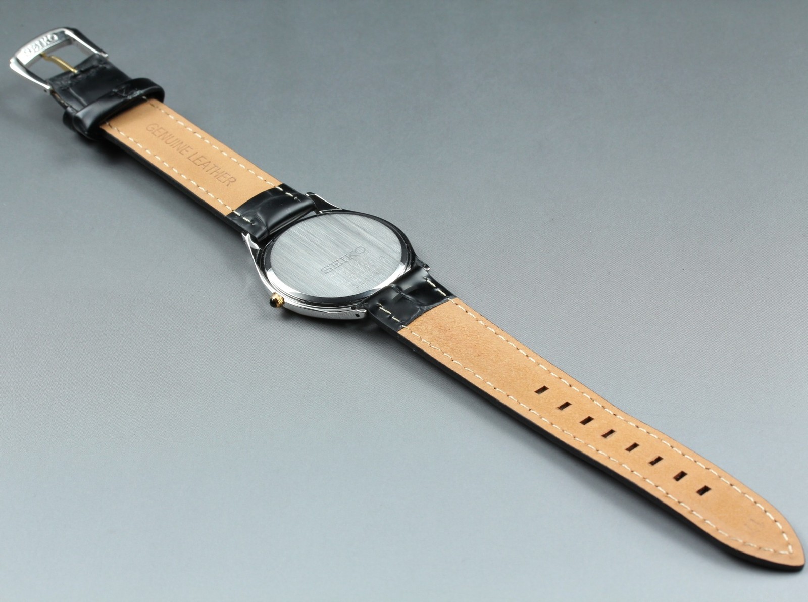 1995 [Near MINT] Seiko Dolce 8J41-0AJ0 33mm Gold Roman MOP HAQ Quartz Mens Watch