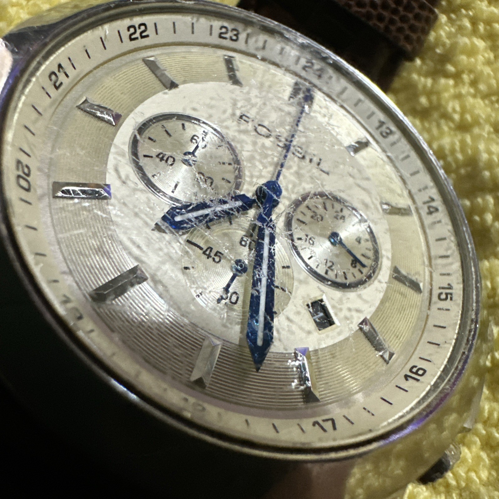 Fossil Arkitekt Chronograph Watch Men’s Watch FS-4248 New Battery & Seal Works