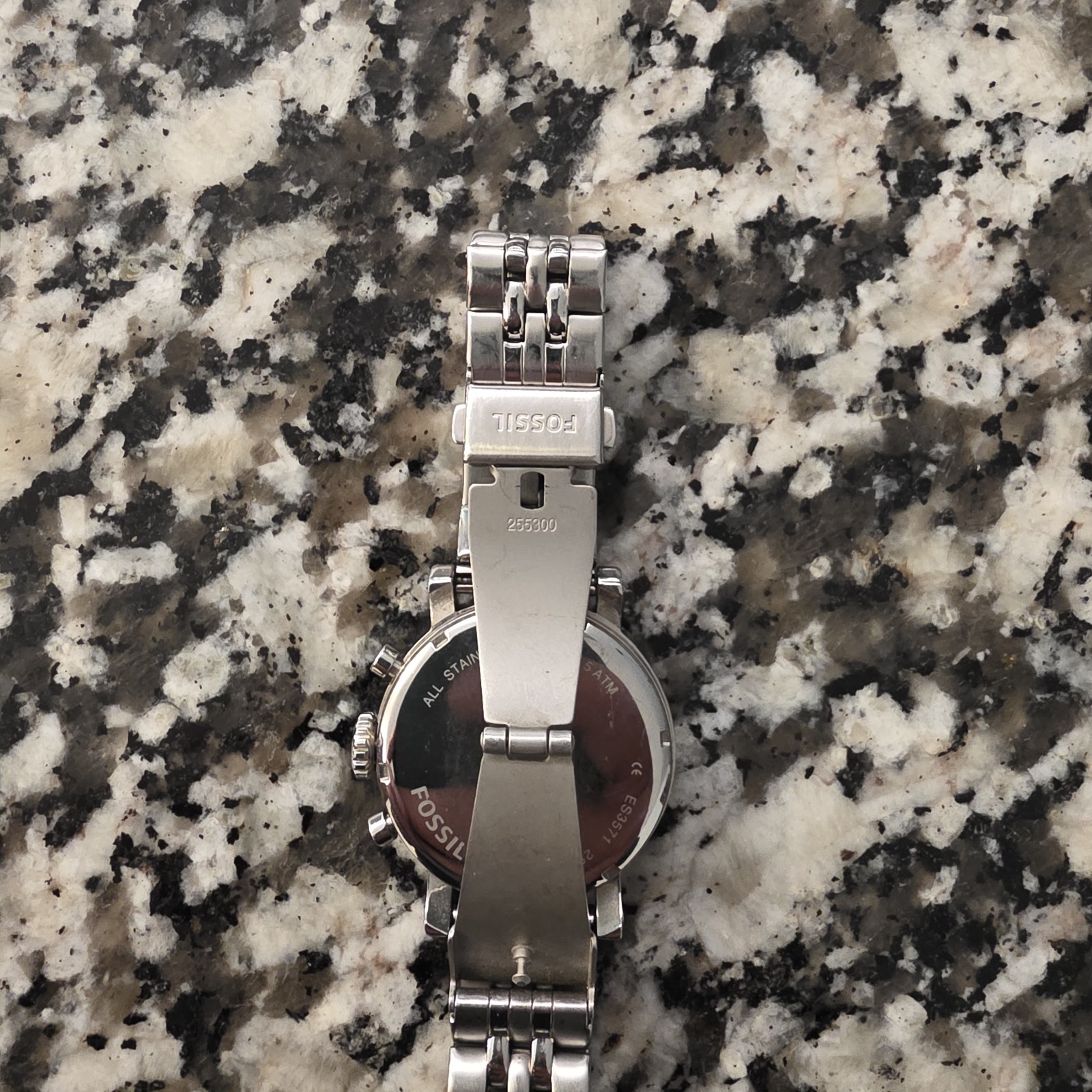 RARE Women’s Fossil BOYFRIEND CHRONO watch STAINLESS TURQUOISE
