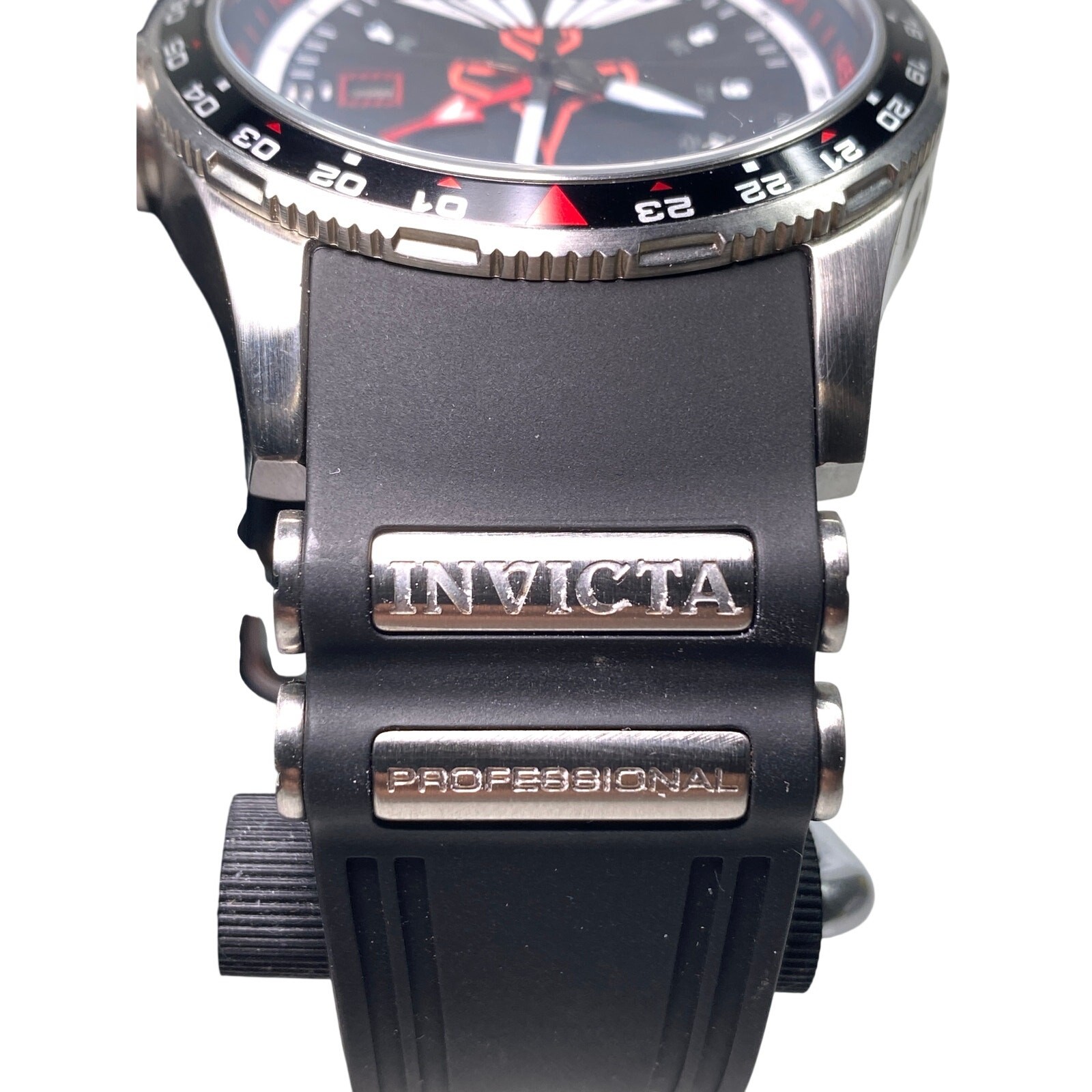 Invicta Aviator Model 1753 GMT Watch Mens 48mm Swiss Parts Movement Flame Fusion