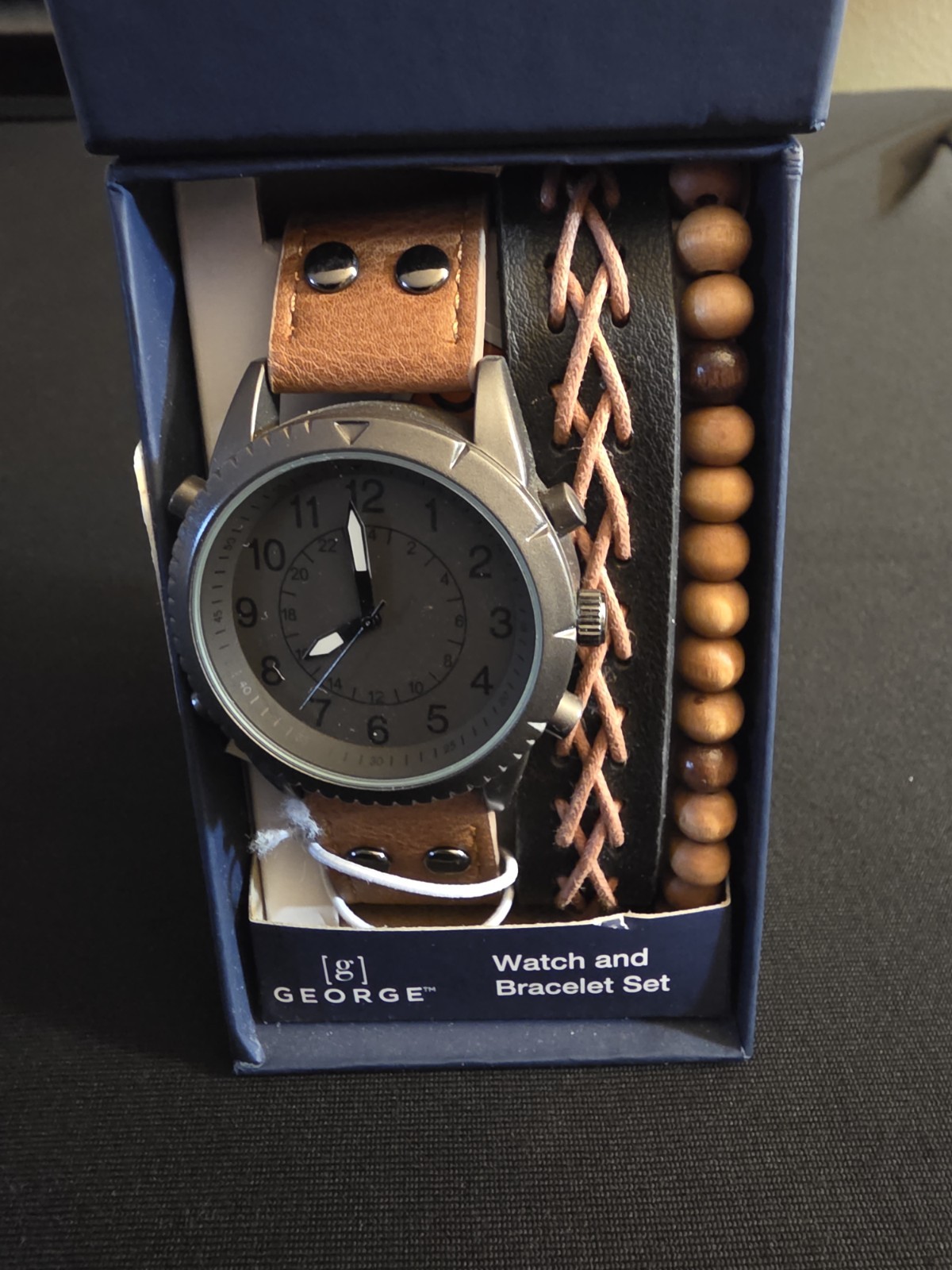 New! George 43mm Men’s Watch & Bracelet Set