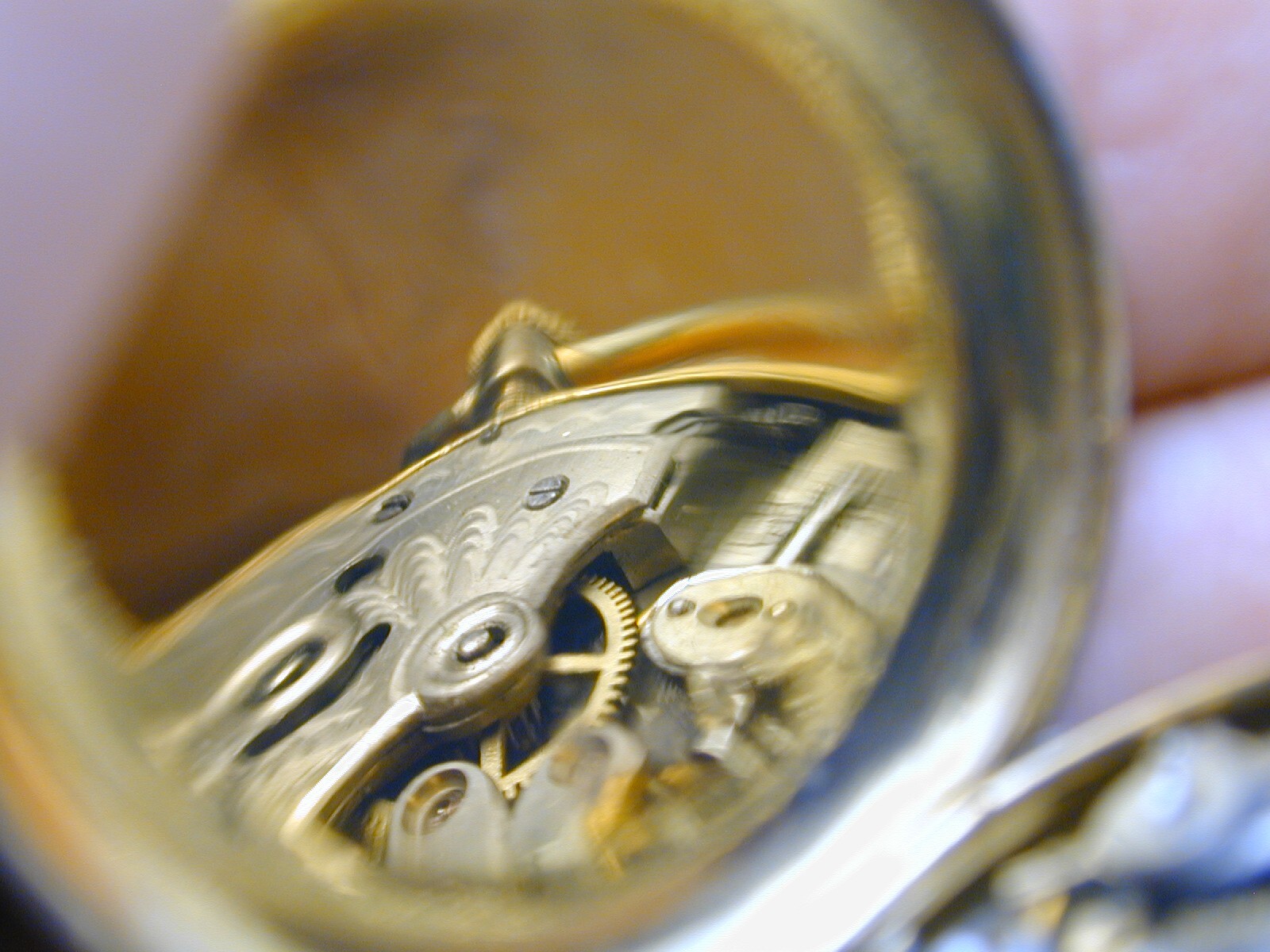 CYLINDER VINTAGE 1880S GOLD FILLED ESCAPEMENT POCKET WATCH, NEED SERVICE