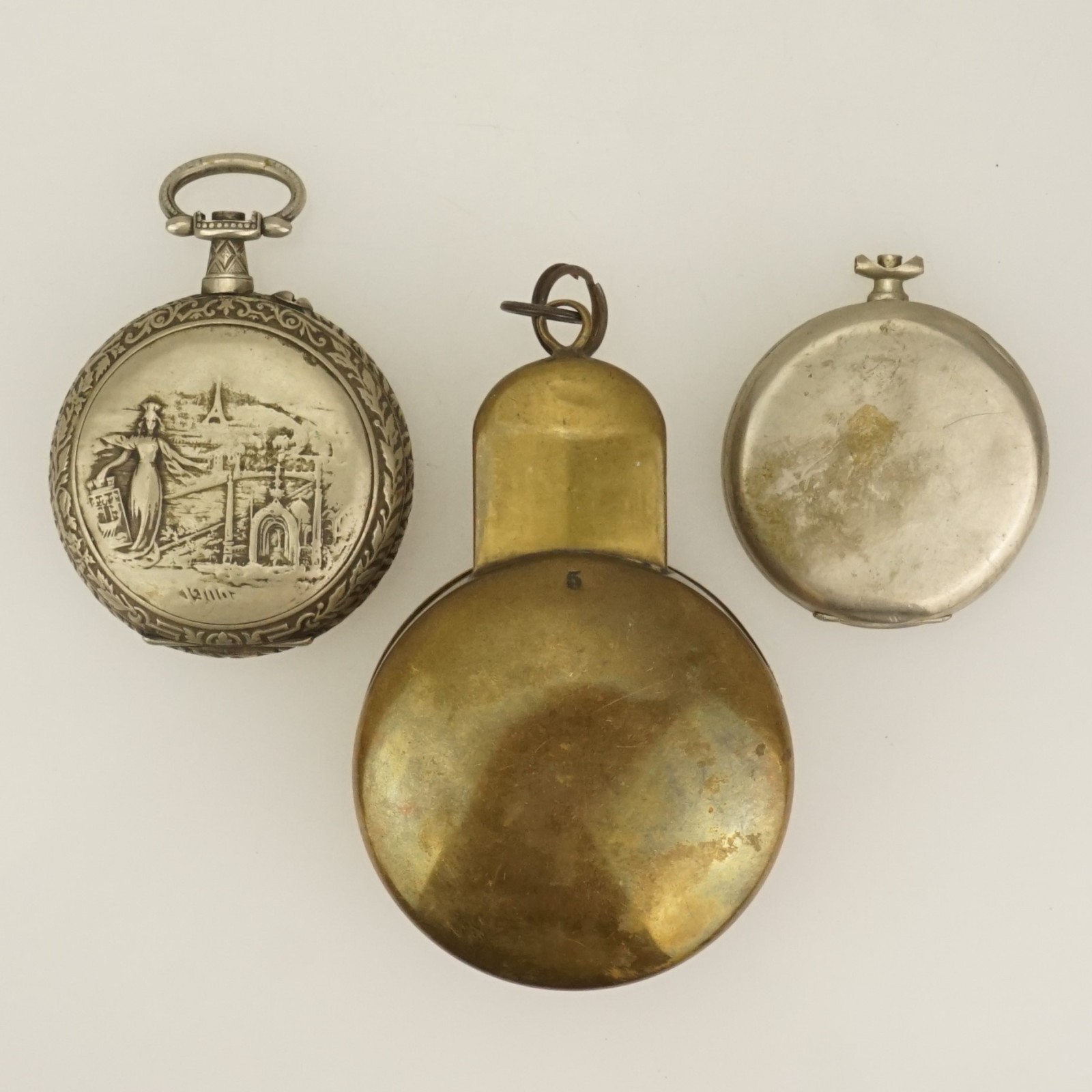 LOT Rare Pocket Watch Cases no silver no gold jewelry no repeater no duplex RAR
