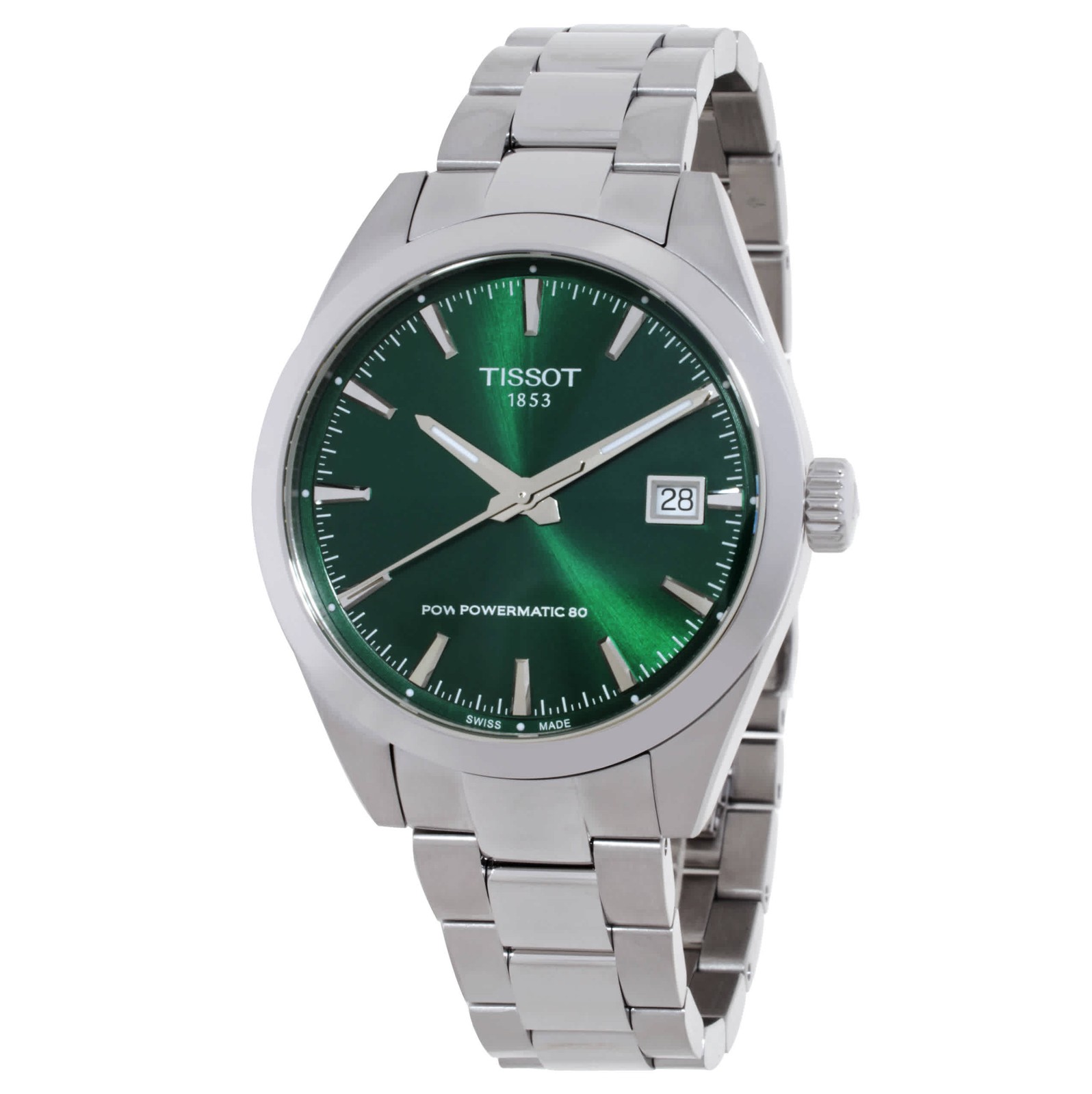 Tissot Gentleman Automatic Green Dial Watch T1658071109100