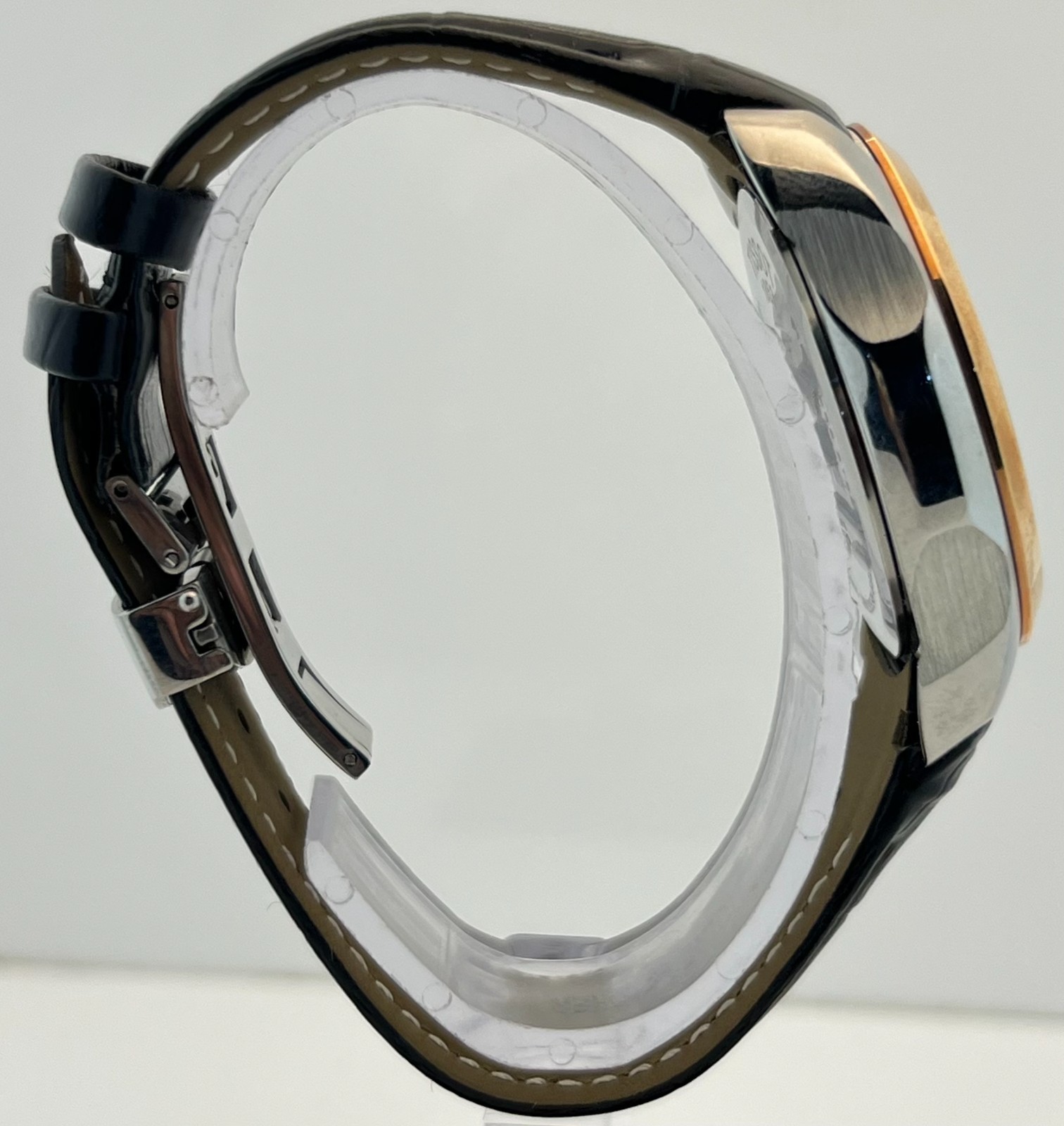 Amazing Men’s Chronograph Date Black Dial Quartz Excellent Condition Wristwatch