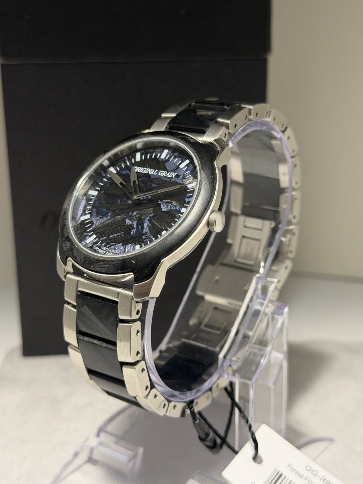 Original Grain Forest Fire Resin 43mm Black/Blue!SLEEK! MSRP $179!! ⚫️?