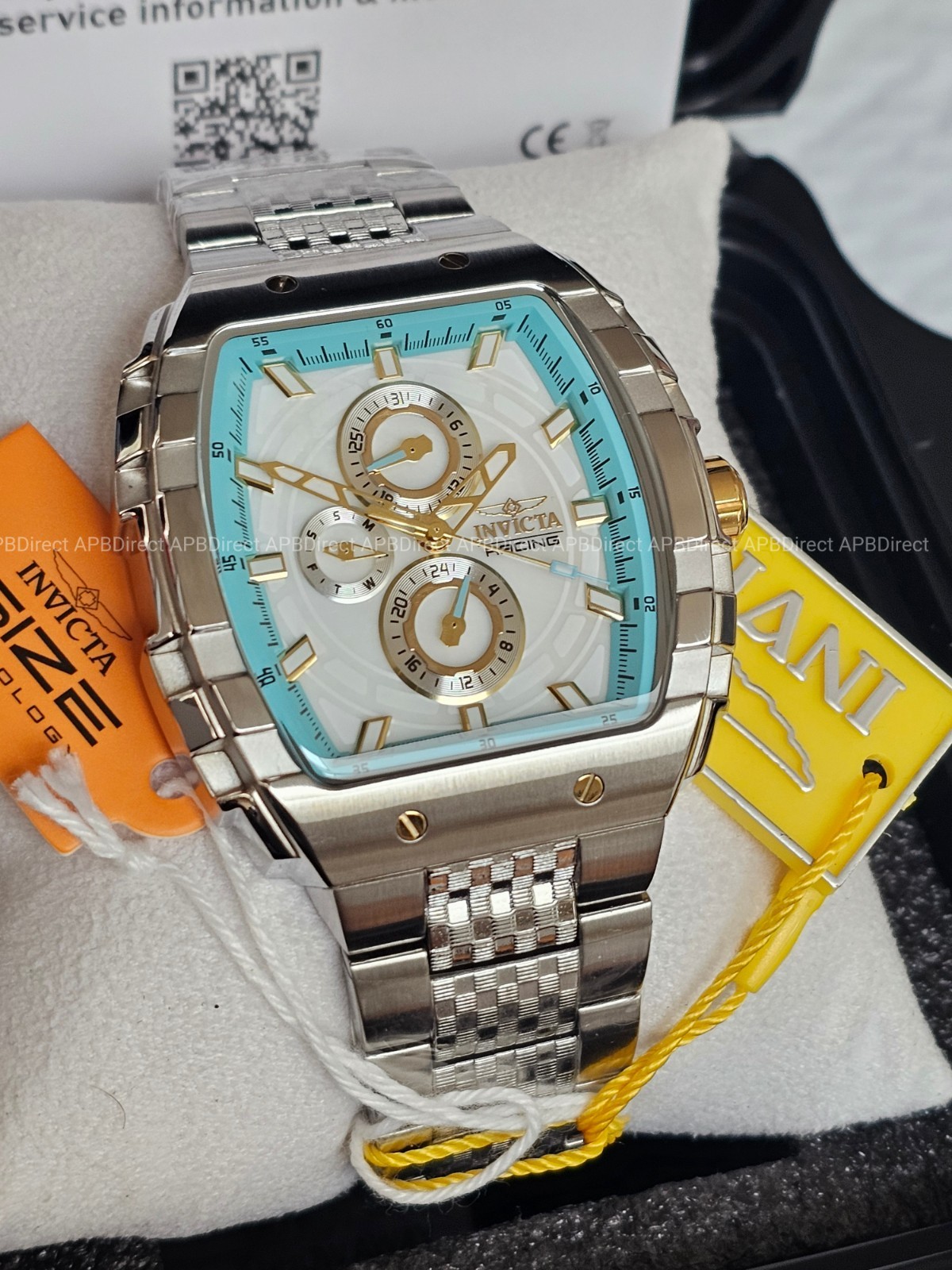 Invicta – S1 Rally Exclusive – Blue White Mother-of-Pearl Multi Dial Mens Watch