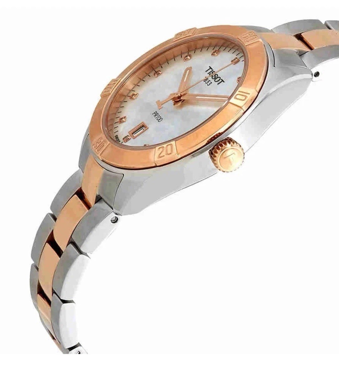 New Tissot PR 100 Mother of Pearl Diamond Women’s Watch T101.910.22.116.00