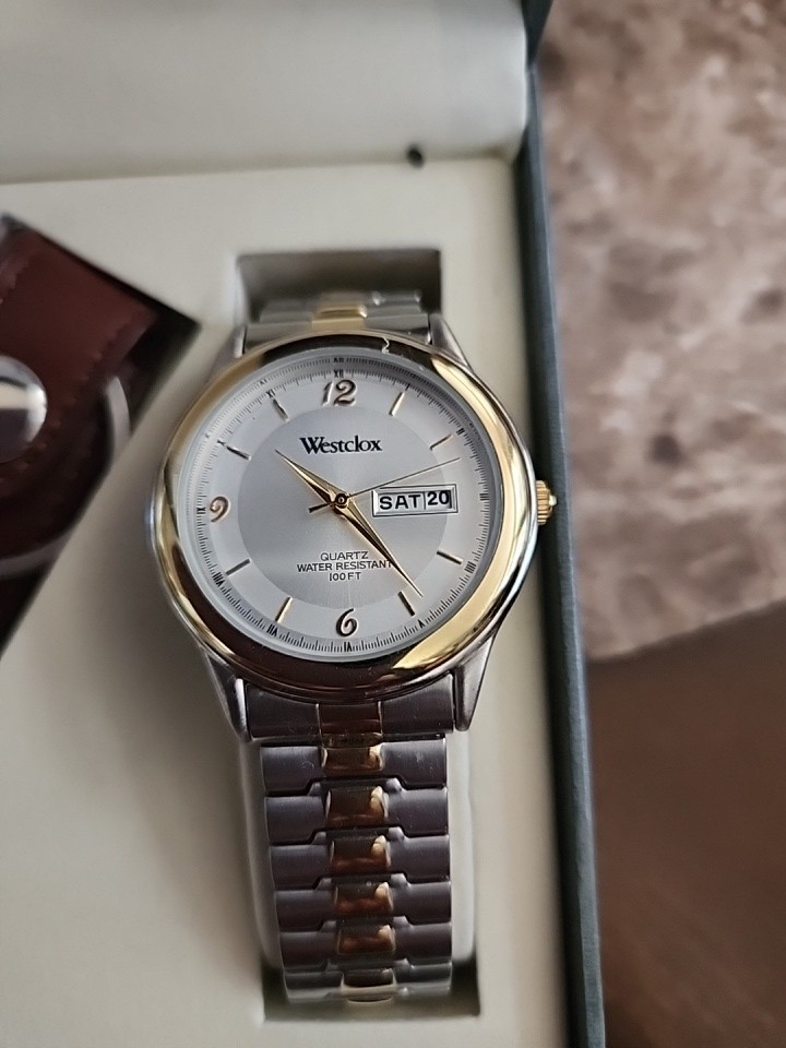 New UnWorn Vintage Westclox Men’s Watch Gift Set UNTESTED