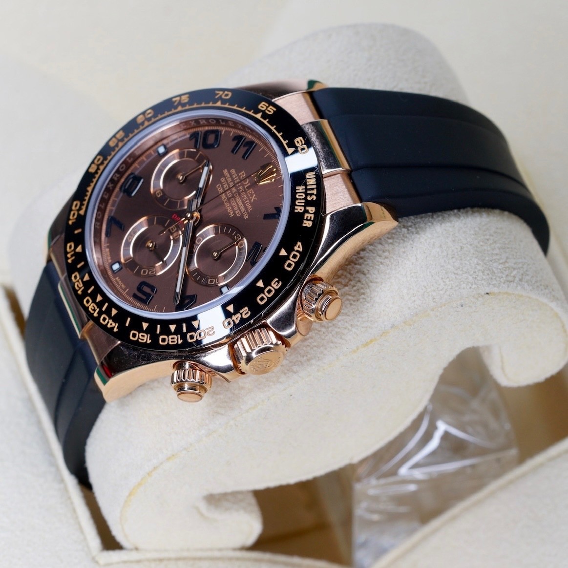 Rolex Daytona 116515LN CHOCO ARABIC Brown Arabic Dial Rose Gold Oysterflex 40mm