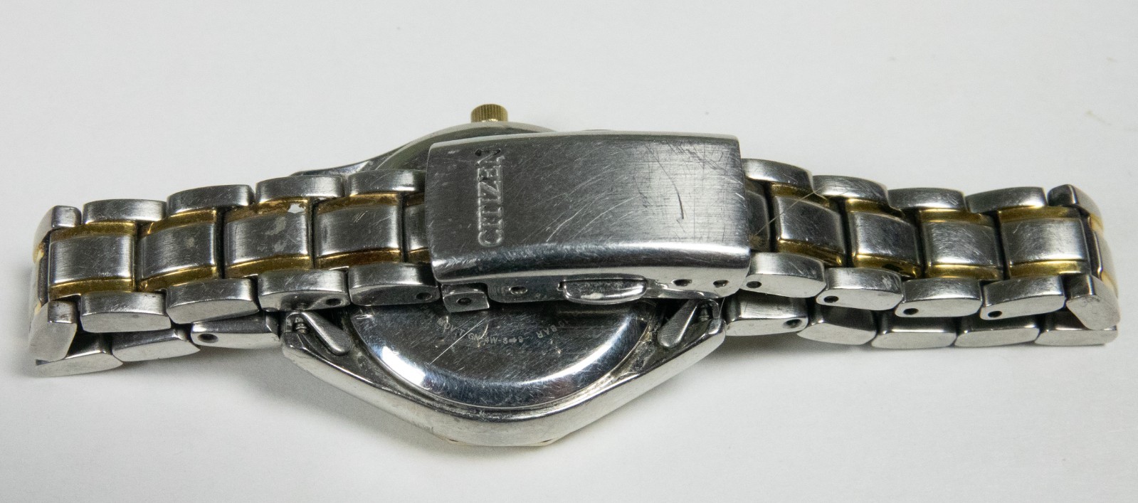 Citizen E001 Ecodrive Womens 10ATM Pearl Dial Day Date 26mm Case CLEAN & TESTED
