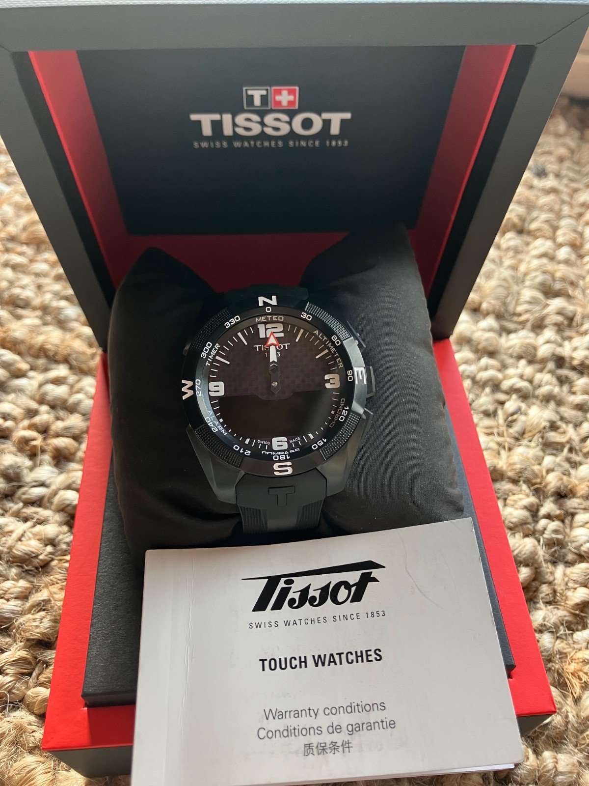 T-Touch Expert Solar Black Dial Men’s Watch in New Cond. Never used.