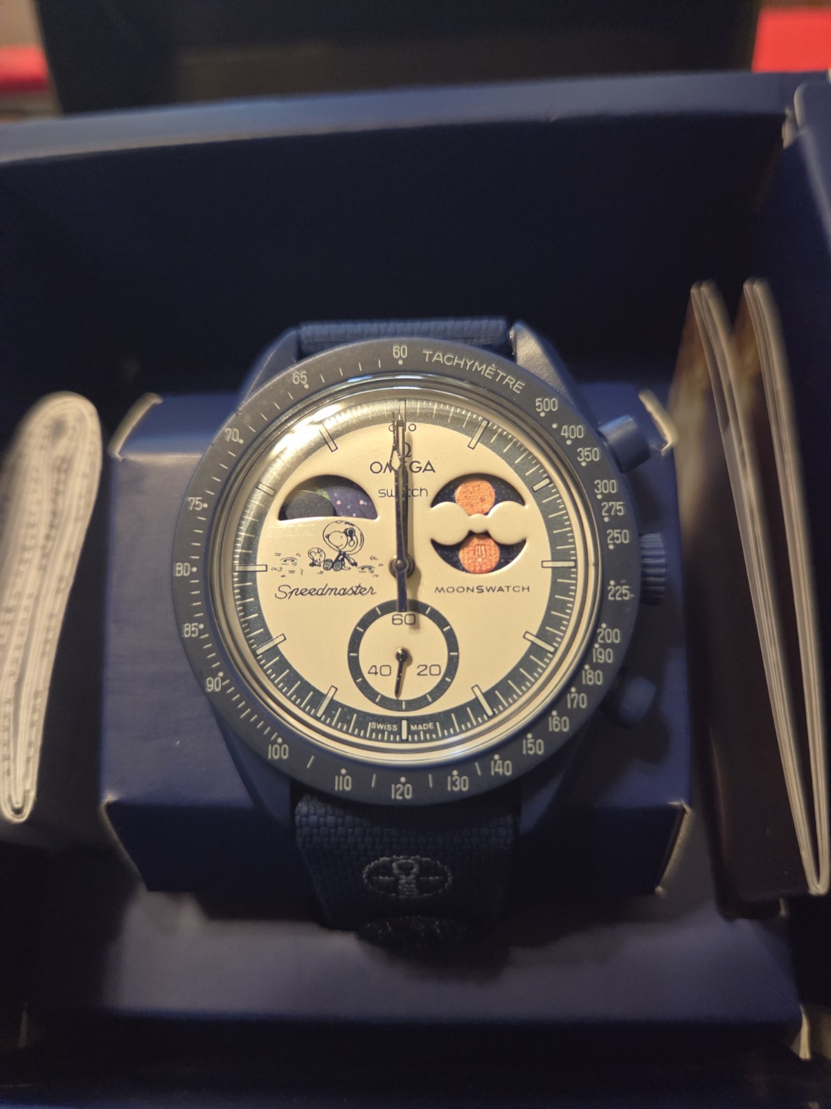 OMEGA x Swatch Mission to Earthphase Moonshine Gold Moon Phase 42mm Blue