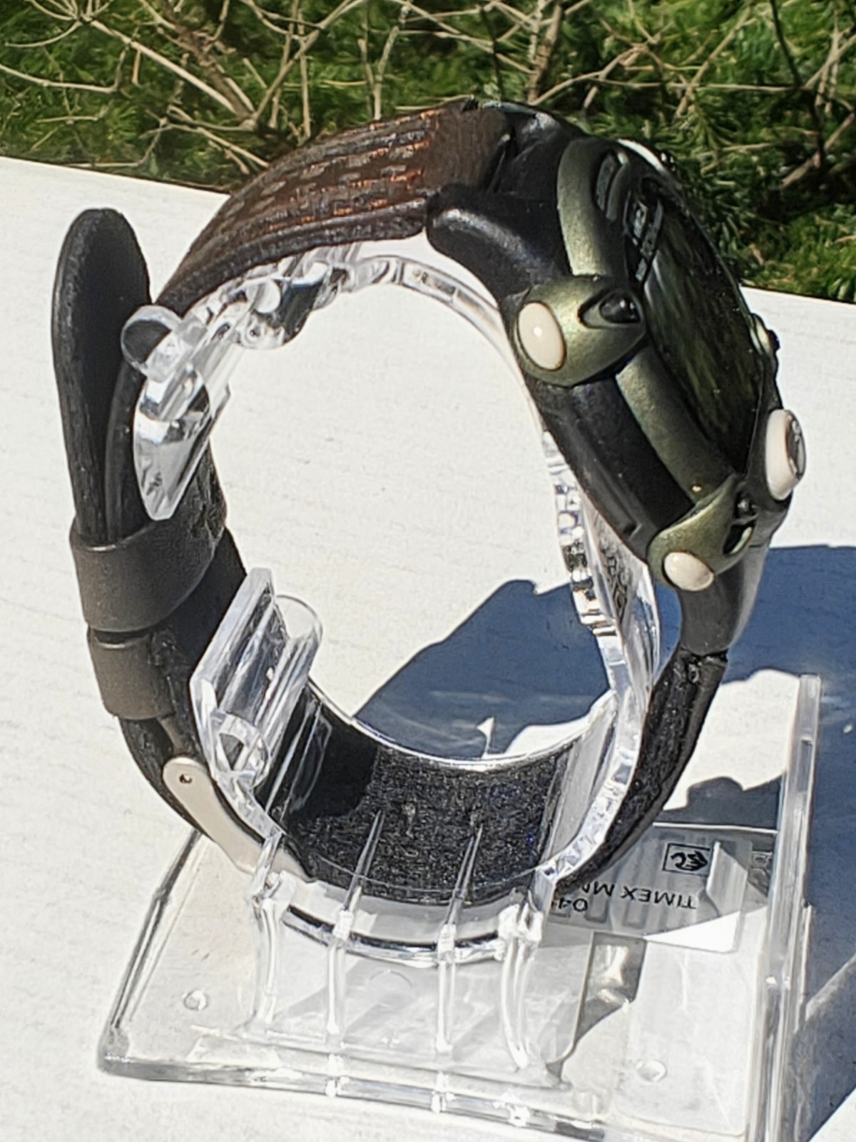 Timex Expedition T48042 Digital Watch Indiglo 100M Chrono Rugged Strap FREE SHIP
