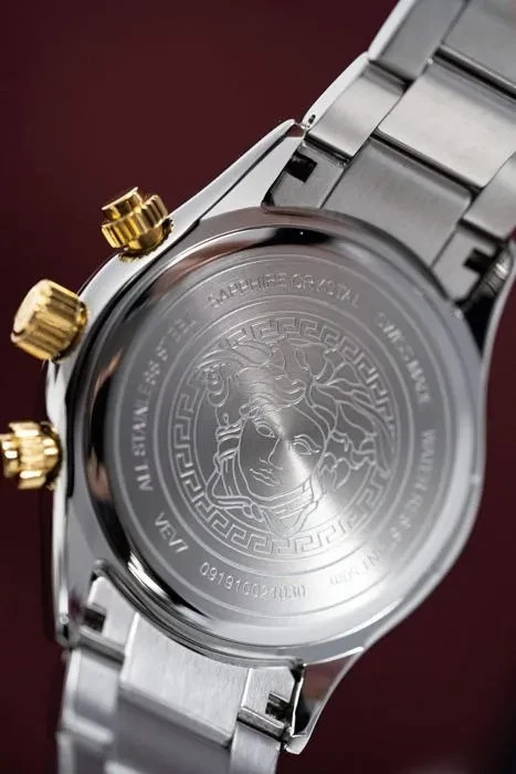 Versace Chrono Classic VEV700419 Men’s Swiss Quartz Brown Dial Sapphire Watch 44