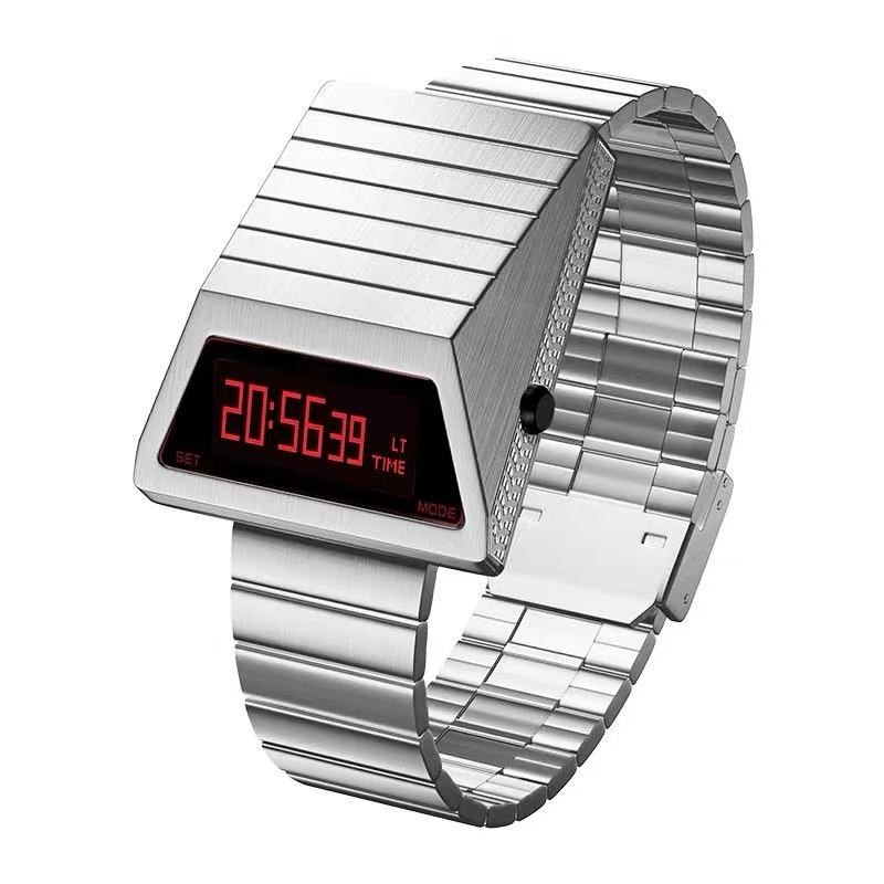 Vintage Futuristic Waterproof Driver Watch Retro Dial Luminous Hands