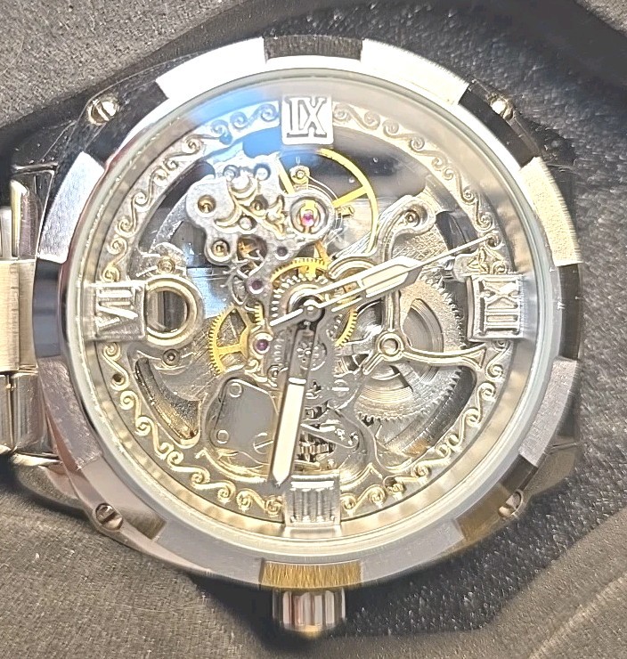 Forsining 2025 Luminous Hand Mens with box Model: GMT1091-3 self-winding
