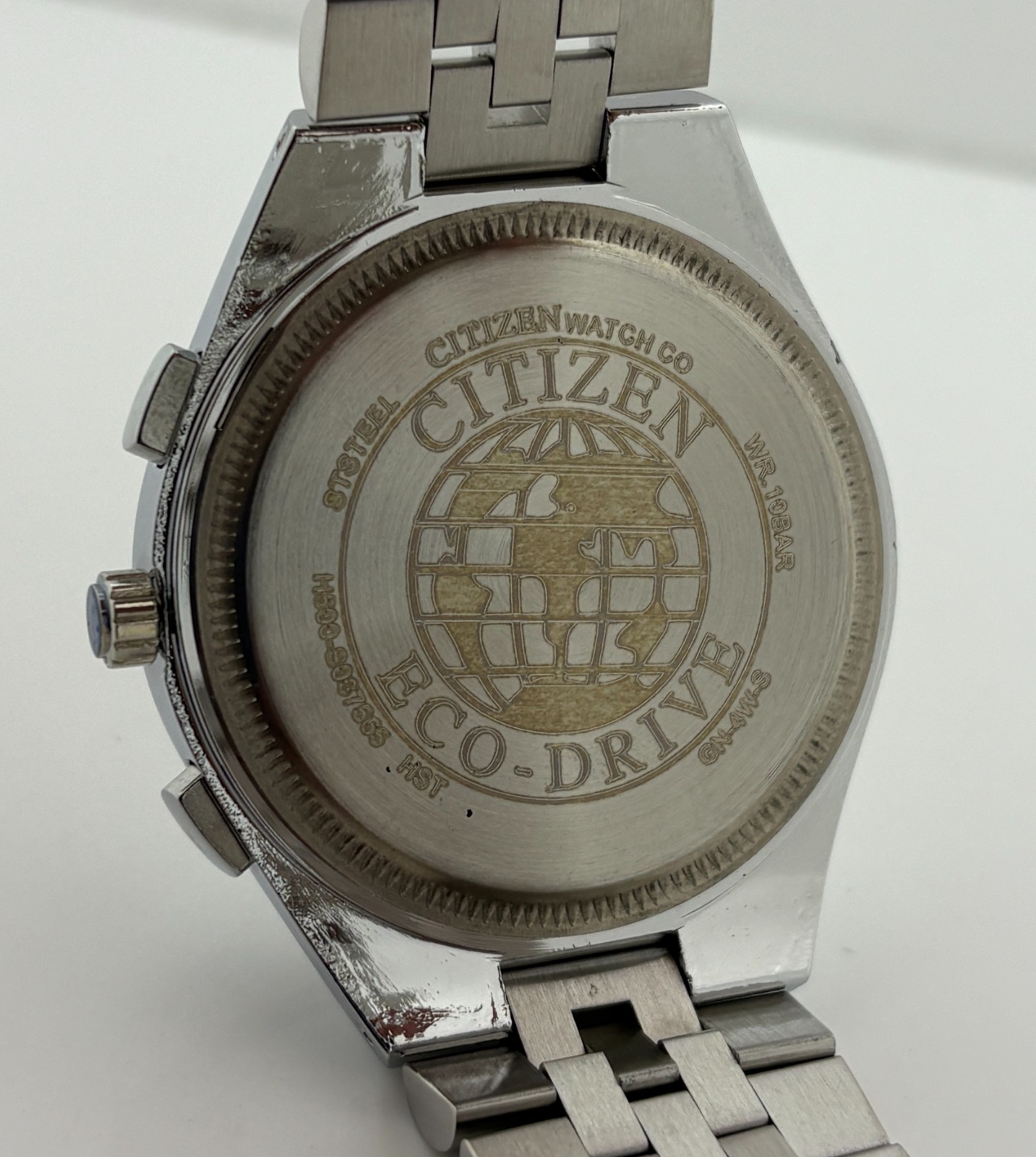 Refurbished Citizen Eco-Drive Chrono Quartz Silver Dial Sub-Sec/Date Wristwatch
