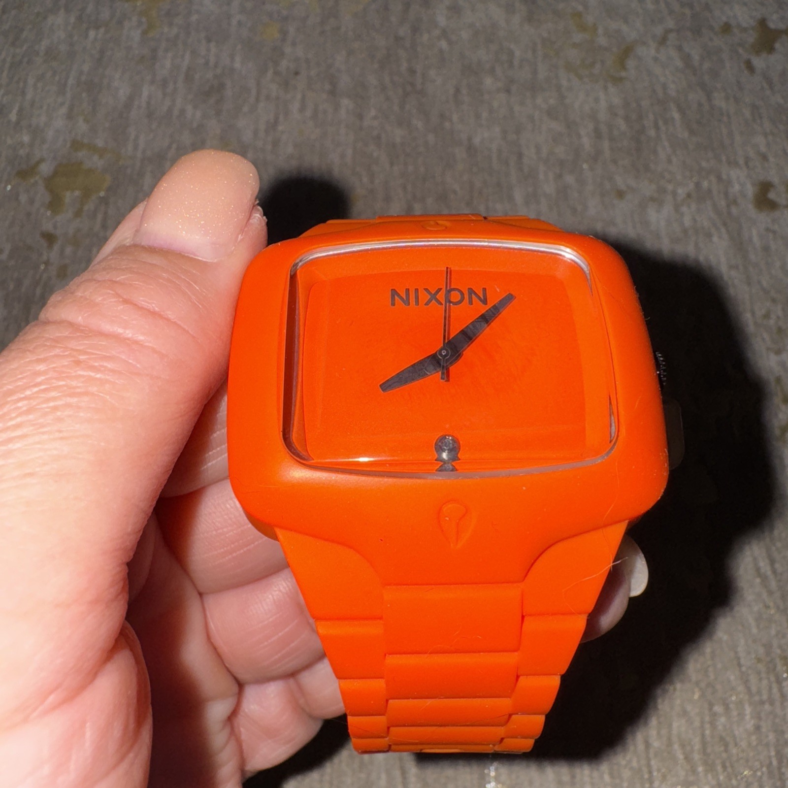 Nixon The Rubber Player “Yes It’s Real” Orange Surf Men’s Analog Wrist Watch