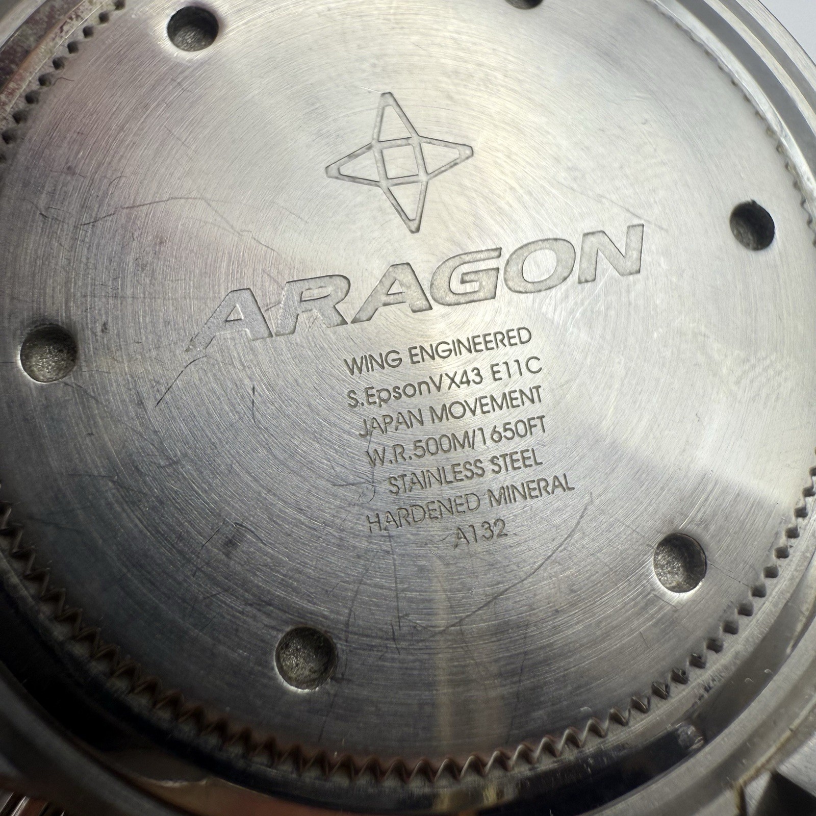 Aragon Professional 500M Dive Watch Aqua Dial Day Date Sold Out Model