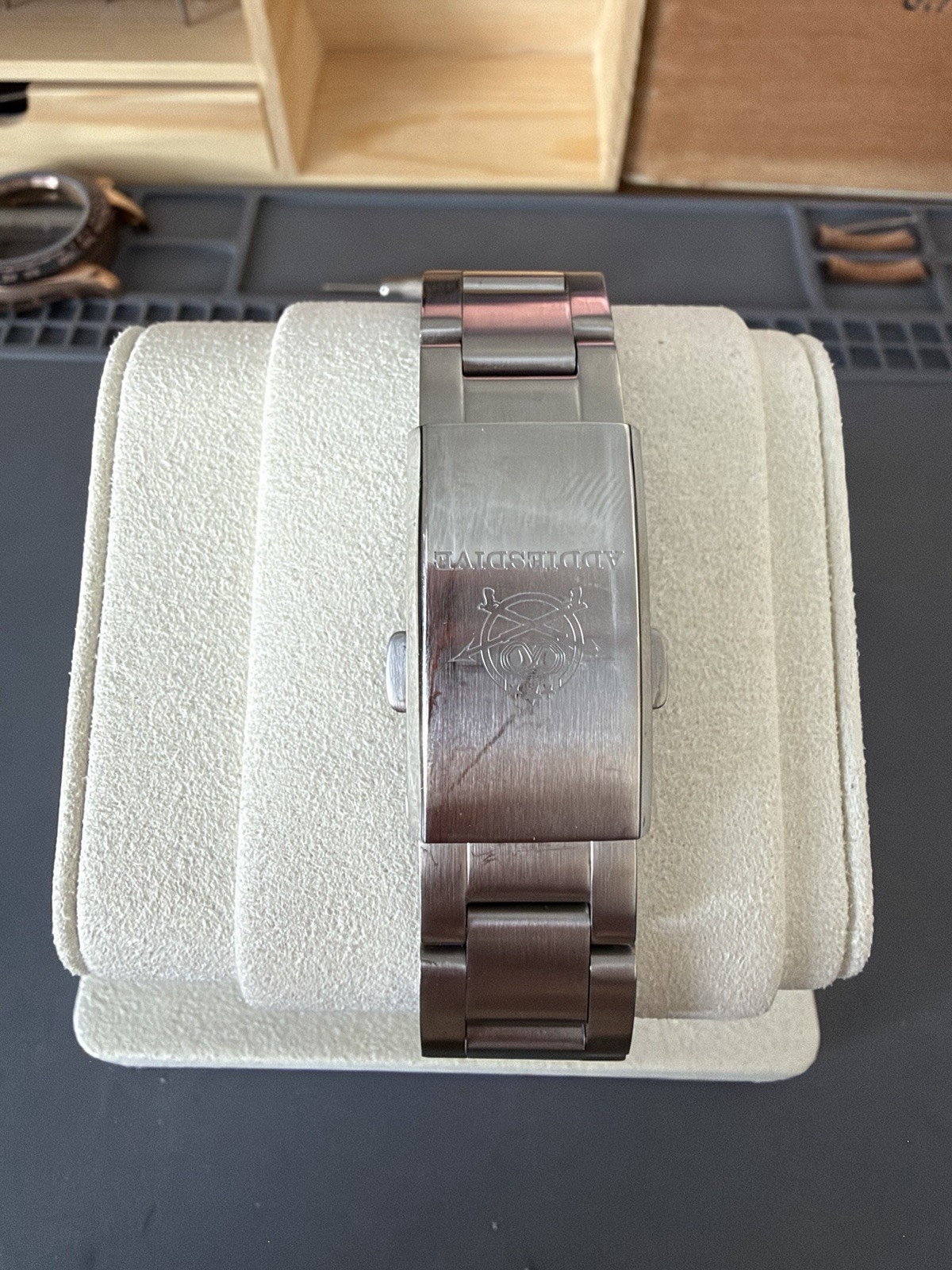 Addiesdive GMT Automatic Men’s Watch White Dial Date 200m SS Bracelet