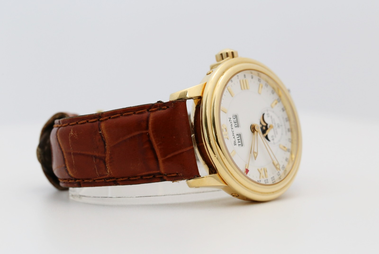 Blancpain Leman Complete Calendar Solid 18kt Yellow Gold 38MM 2763-1418-53