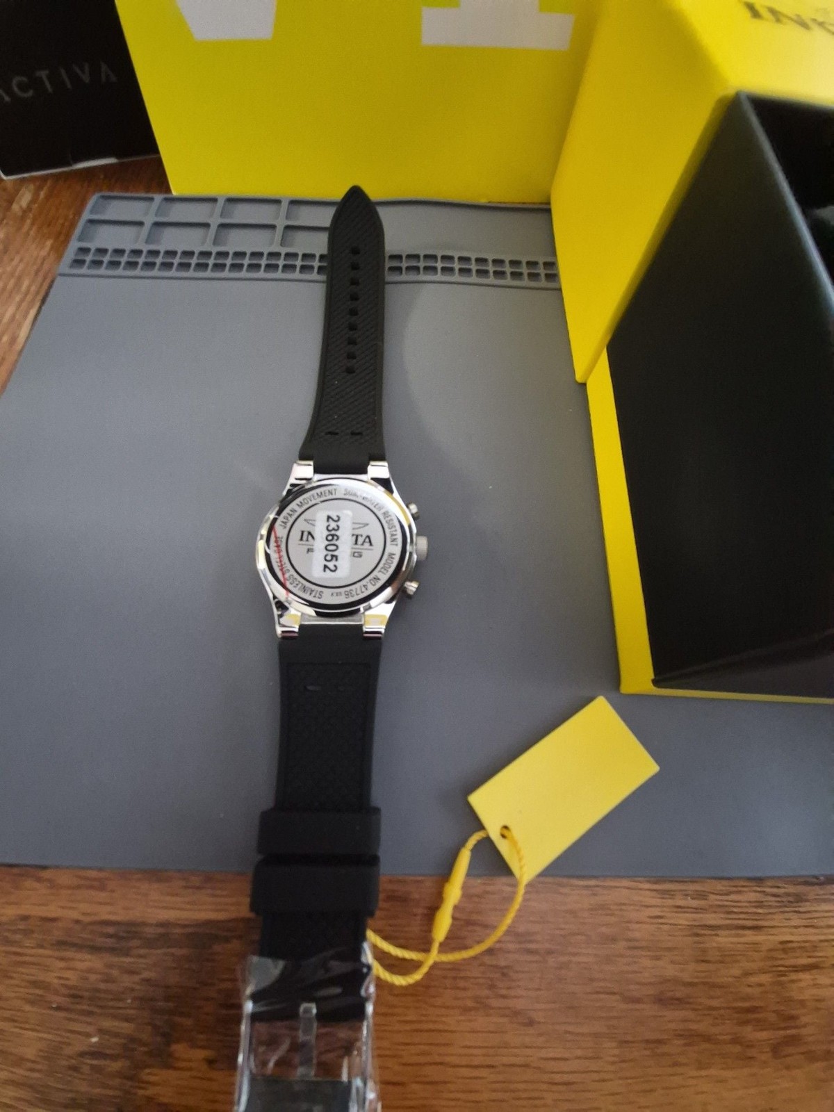 Invicta Racing Champier Men’s Chrono Watch Model 47736 with White Dial and Black