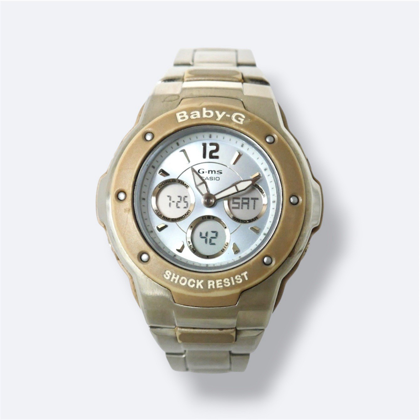 Casio Baby-G G-ms MSG-300D Women’s Watch Light Blue Dial w/ Pouch New Battery