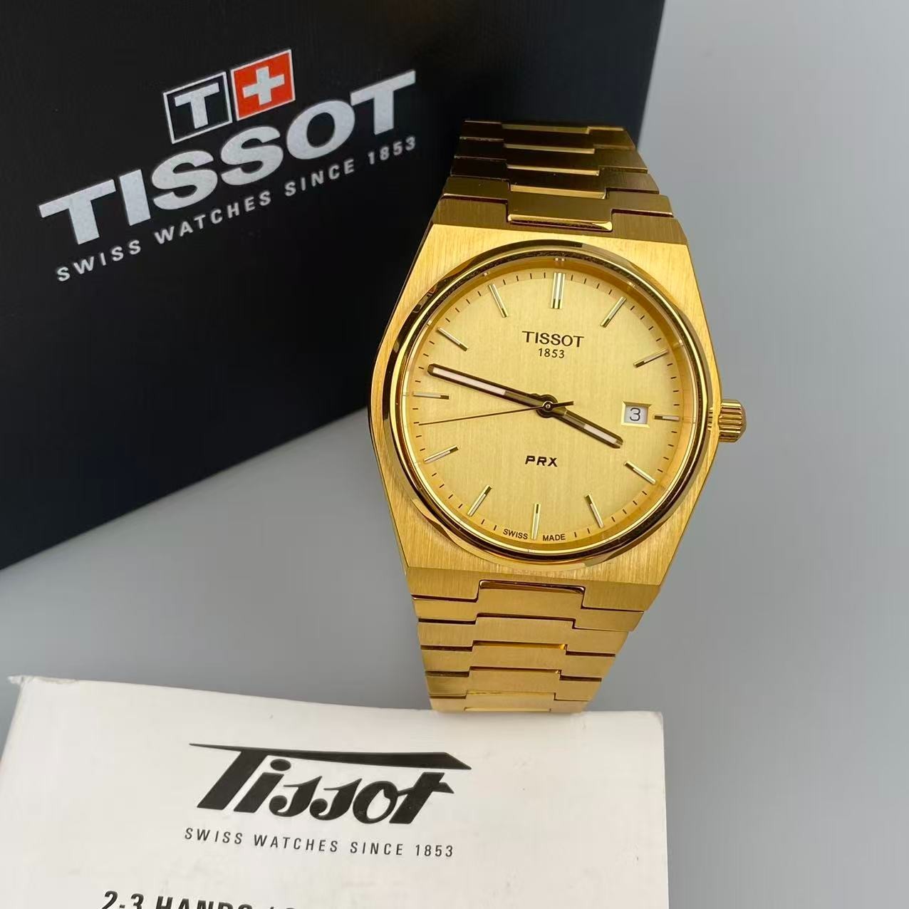 Tissot PRX T137.410.33.021.00 Champagne Dial Stainless Steel Men’s Quartz Watch