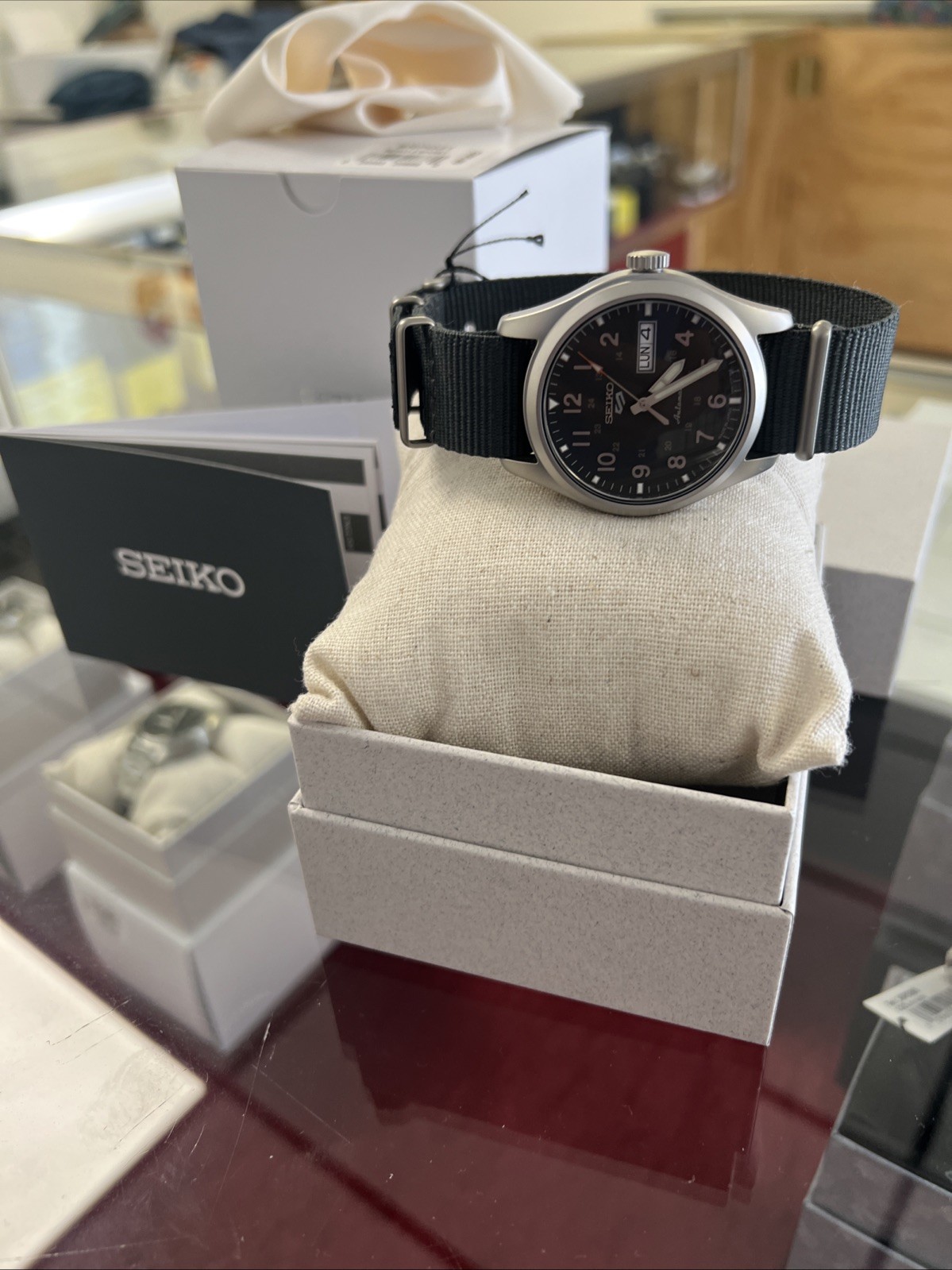 Authentic SEIKO 5 Sports Blue-gray dial JAPAN SRPG31?Good Stuff (TGS?️)