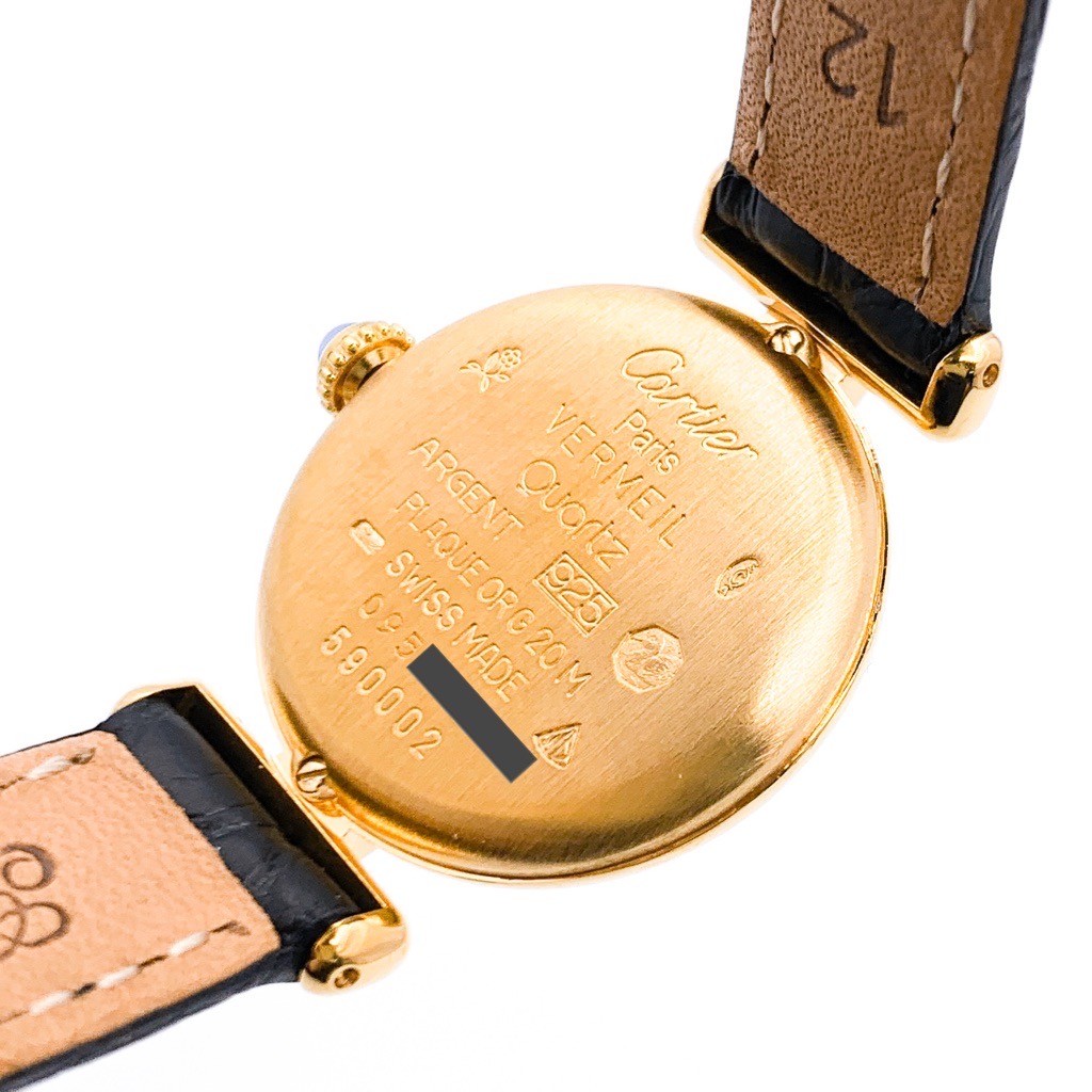 CARTIER Must Colisée, Center Grey Roman Dial, Gold Women Watches Watch