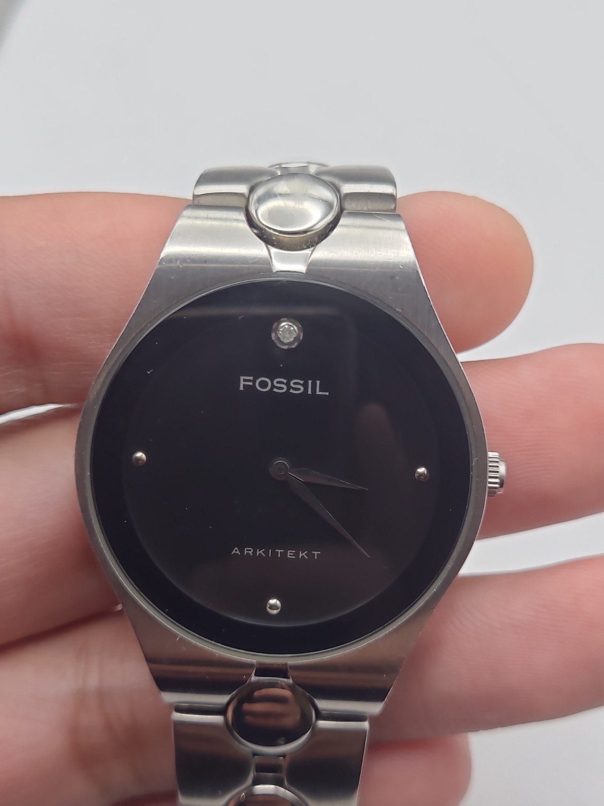 Fossil ARKITEKT Men’s Watch FS-2760 Stainless Steel New Battery Working