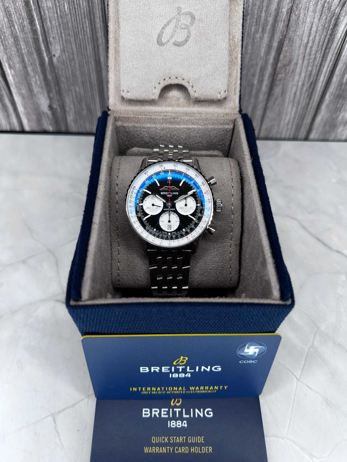 Breitling Navitimer 43mm AB0138211B1A1 Box & Papers Warranty till 2028