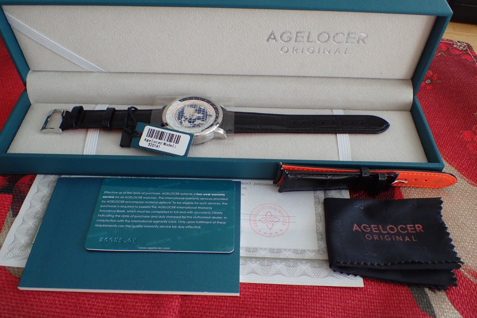 Agelocer World Time Genuine Watch Men’s Luxury Automatic Mechanical Watch