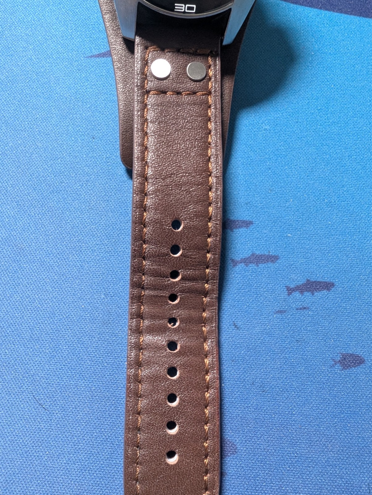 Fossil Coachman Silver Dial Brown Leather Band Men’s Watch (CH2565)