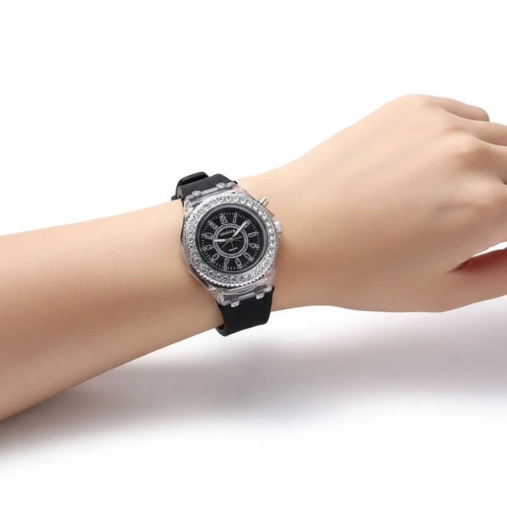 Mens Womens LED Watches Luminous Quartz Watches by Geneva