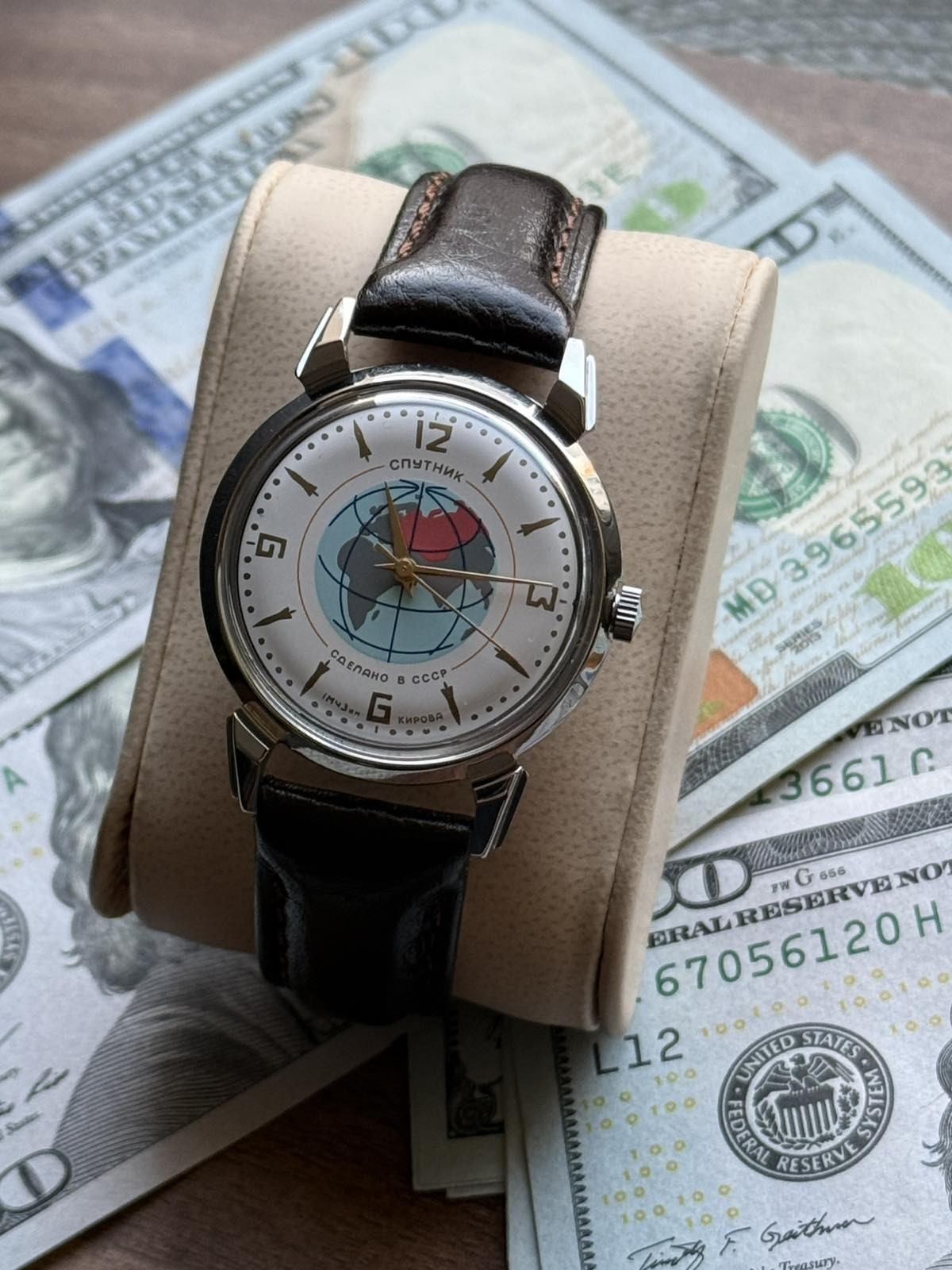Watch Raketa Sputnik Mechanical Kirovskie Vintage Soviet USSR Russian Men’s RARE