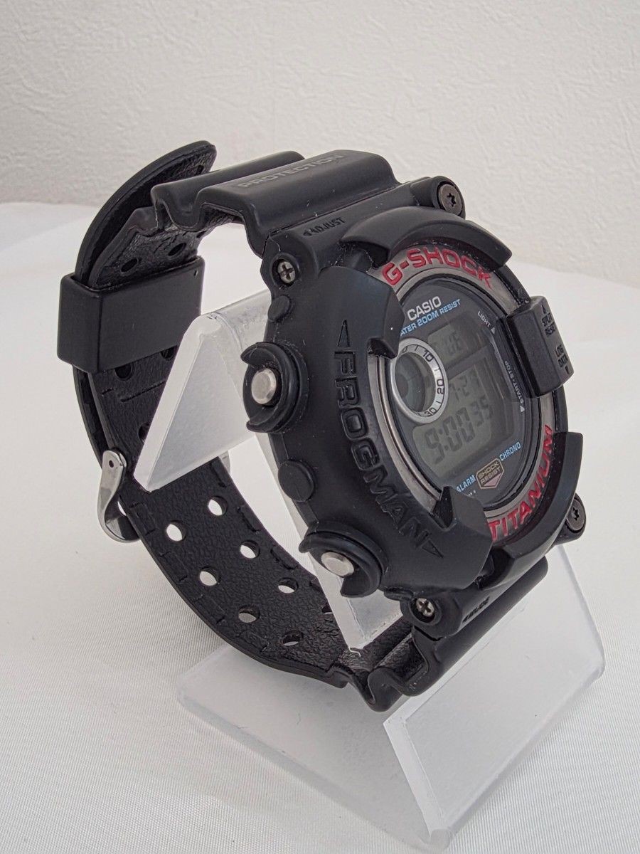 Good Condition CASIO G-Shock FROGMAN DW 8200 1A First Generation Titanium Frogma