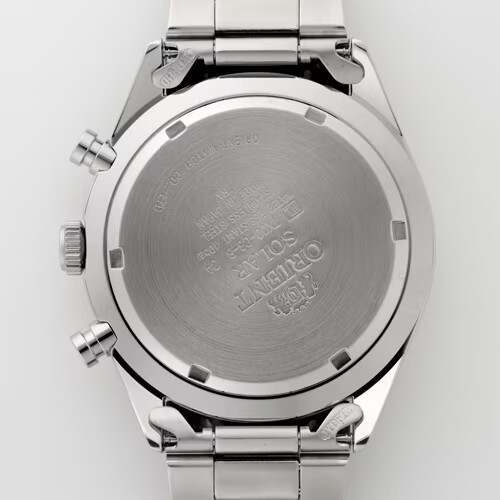 Orient Neo 70’S Solar Panda WV0041TX Solar Chronograph Milky White New F/S Japan
