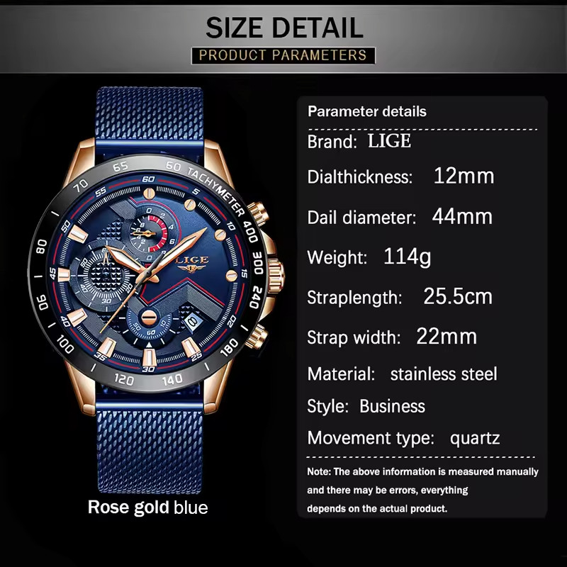 2025 New Fashion Casual Luxury Luminous Waterproof Men’s Quartz Watch